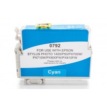 Kompatible Druckerpatrone zu Epson T0792, cyan