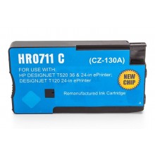 Kompatible Druckerpatrone zu HP Nr 711/CZ130A, cyan (ECO)