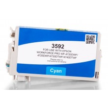 Kompatible Druckerpatrone zu Epson 35XL / C13T35924010 XL, cyan