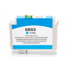 Kompatible Druckerpatrone zu Epson T0802, cyan